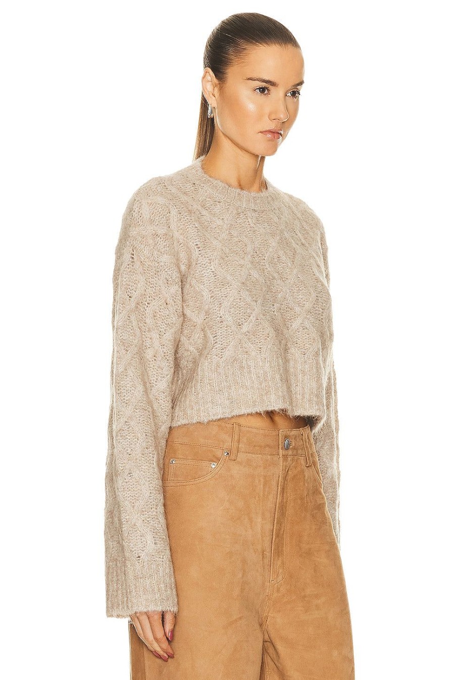 Women REMAIN Sweaters & Knits | Knit Melange Sweater Cobblestone