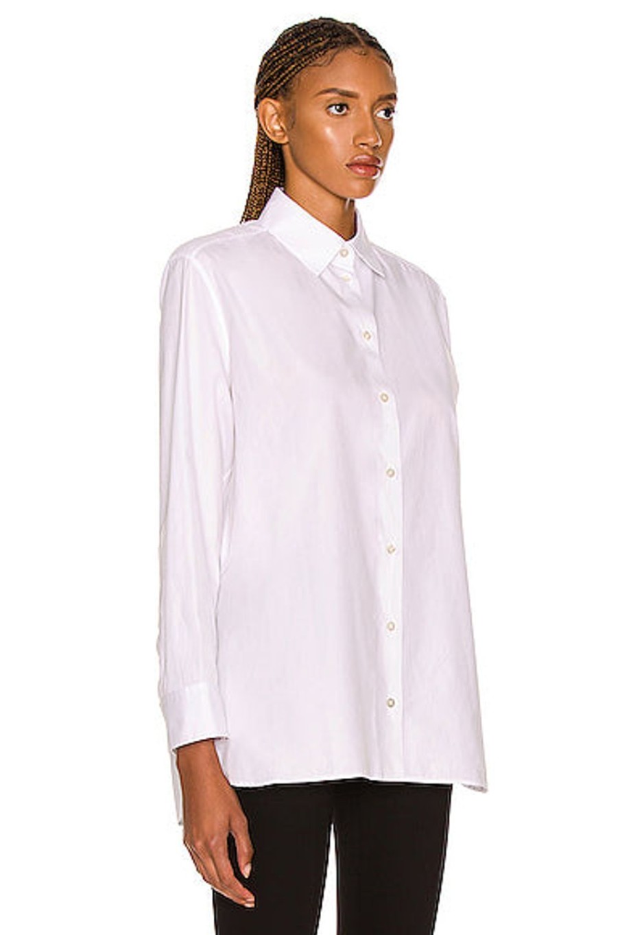 Women The Row Tops | Sisilia Shirt Optic White