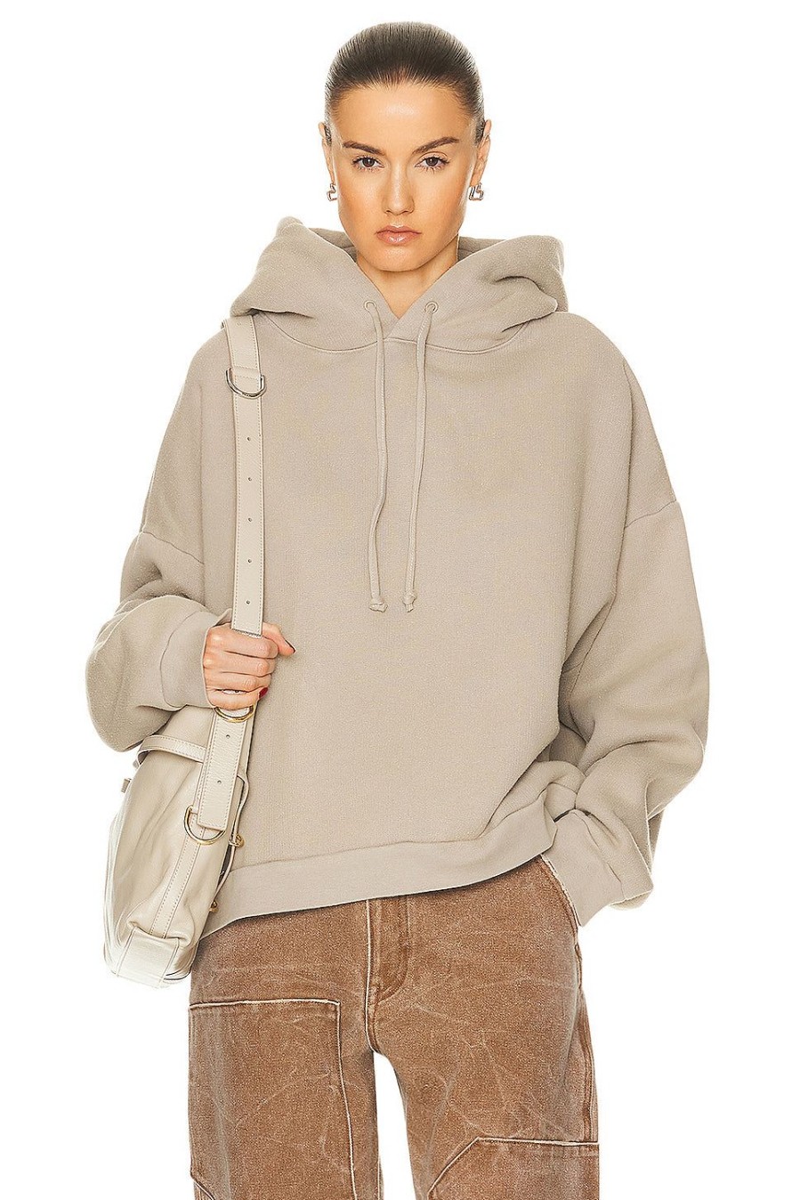 Women Acne Studios Sweaters & Knits | Drawstring Sweater Concrete Grey