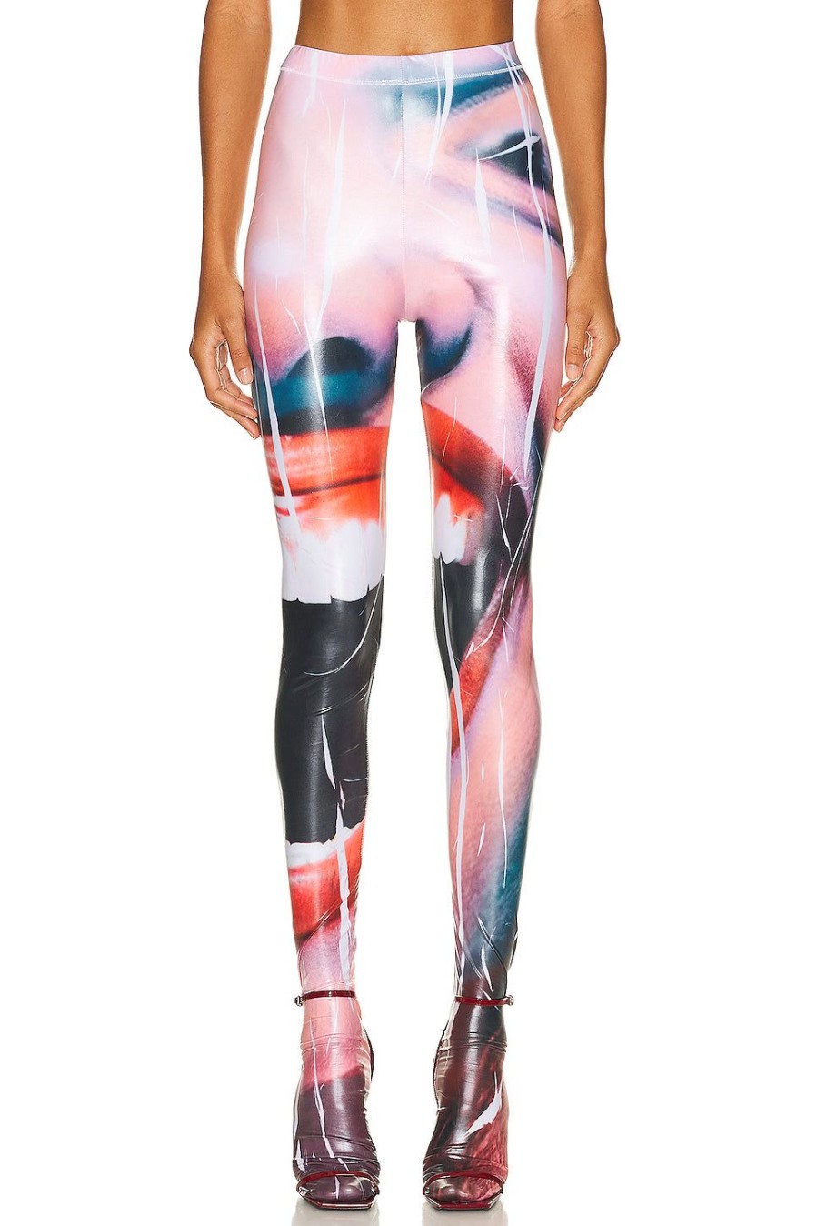 Women Diesel Pants | Printed Tights Multi