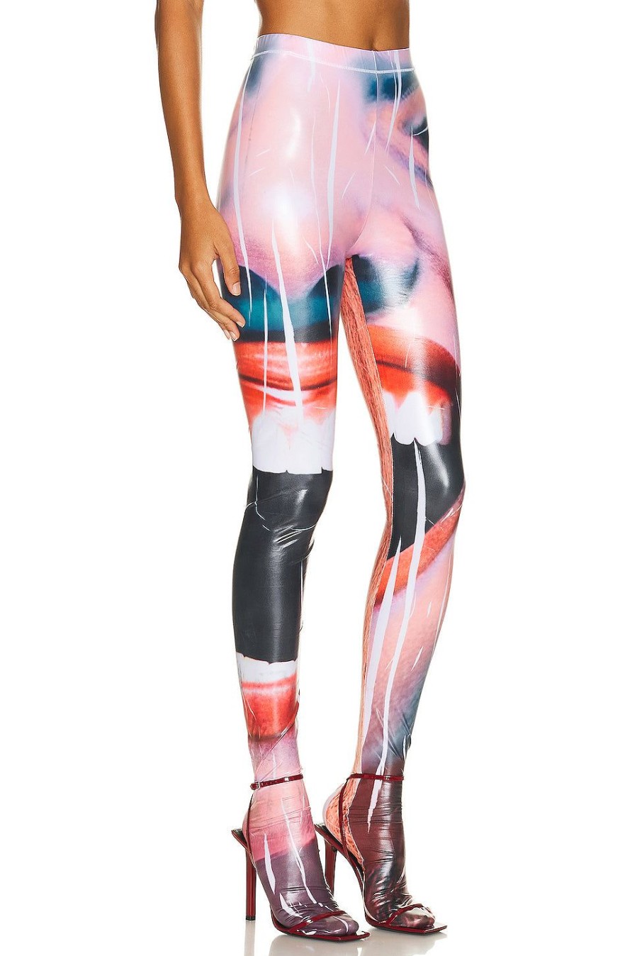 Women Diesel Pants | Printed Tights Multi