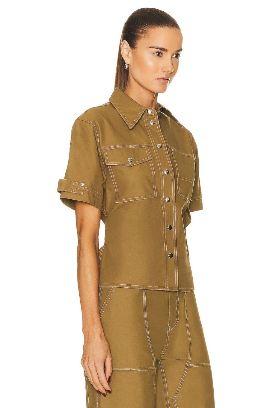 Women Helmut Lang Tops | Utility Shirt Morass