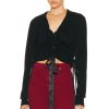 Women R13 Sweaters & Knits | Shirred Cardigan Black