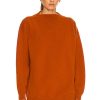 Women ALAÏA Sweaters & Knits | Relaxed Regular Fit Cashmere Sweater Orange