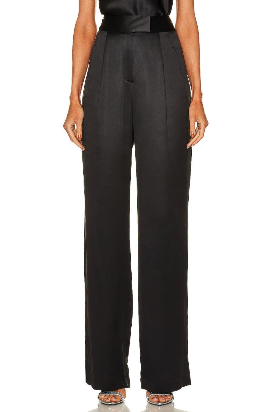 Women The Sei Pants | Wide Leg Trouser Black