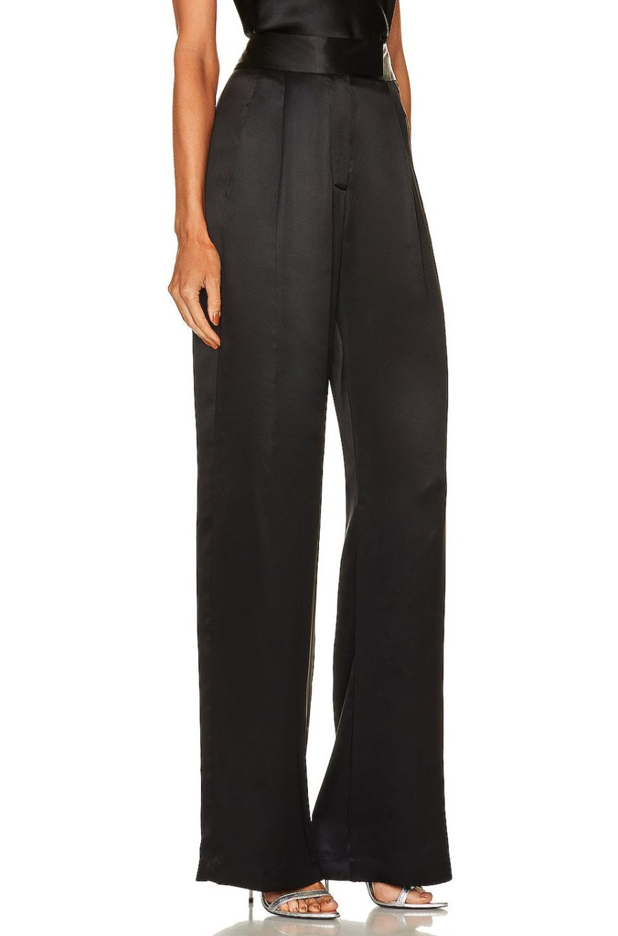 Women The Sei Pants | Wide Leg Trouser Black