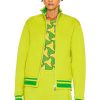 Women Bottega Veneta Jackets & Coats | Light Weight Technical Knit Jacket Kiwi & Parakeet