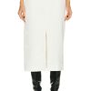 Women Enza Costa Skirts | Soft Touch Slit Skirt Undyed