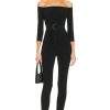 Women Norma Kamali Jumpsuits & Rompers | Off Shoulder Catsuit Black