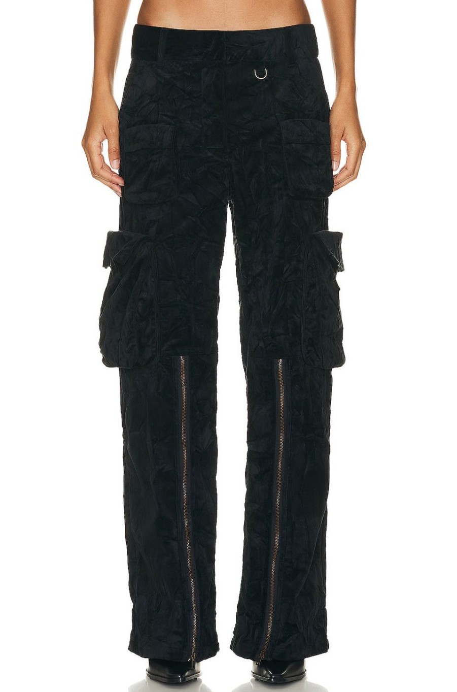 Women Acne Studios Pants | Cargo Trouser Black