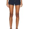 Women Alexander Wang Shorts | High Rise Short Clean Bright Indigo