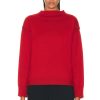 Women Toteme Sweaters & Knits | Wool Guernsey Knit Sweater Red