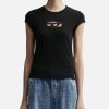 Women Diesel Tops | Angel T-Shirt Black