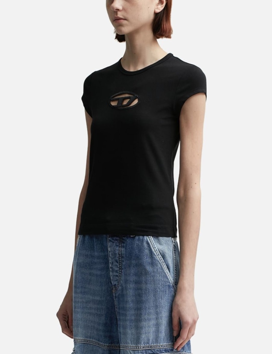 Women Diesel Tops | Angel T-Shirt Black