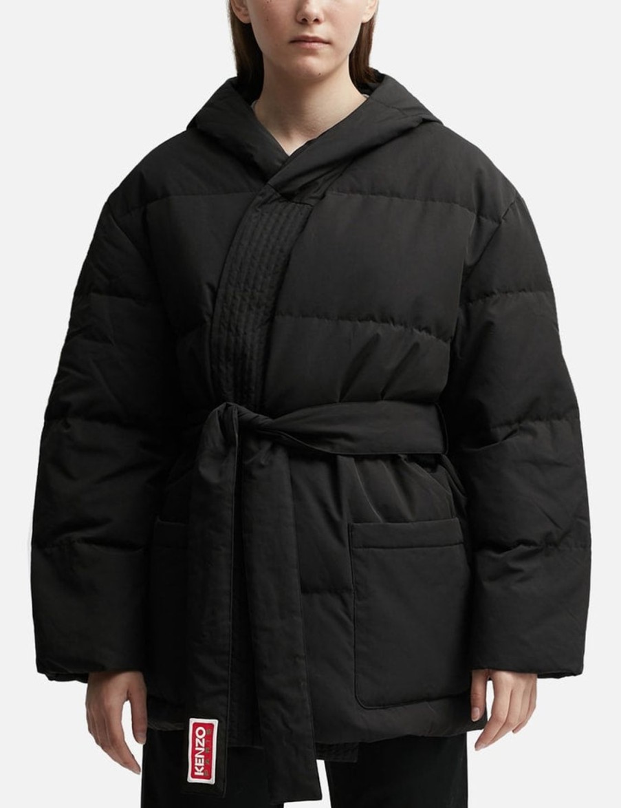 Women Kenzo Jackets & Coats | Kimono Down Jacket Black