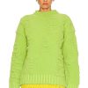 Women Bottega Veneta Sweaters & Knits | Alphabet Chenille Knit Sweater Caterpillar