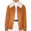 Women STAND STUDIO Jackets & Coats | Lillee Jacket Tan & Natural White