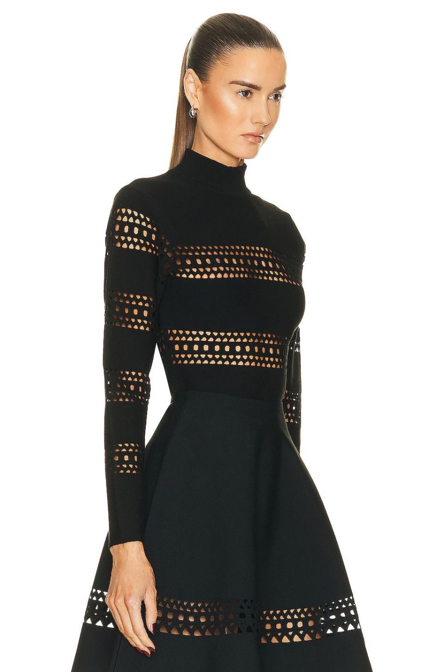 Women ALAÏA Sweaters & Knits | Vienne Sweater Noir Ala?A