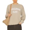 Women Sporty & Rich Sweaters & Knits | Wellness Club Flocked Crewneck Sweater Elephant