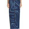 Women Emilio Pucci Skirts | High Waist Midi Skirt Blue & Celeste