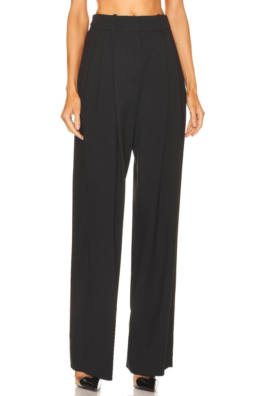 Women ALAÏA Pants | Fluid Pant Noir