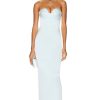 Women Alex Perry Dresses | Conley Sweetheart Cup Column Dress Ice Blue