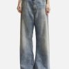 Women MM6 Maison Margiela Pants | Oversized Wide-Leg Jeans Blue