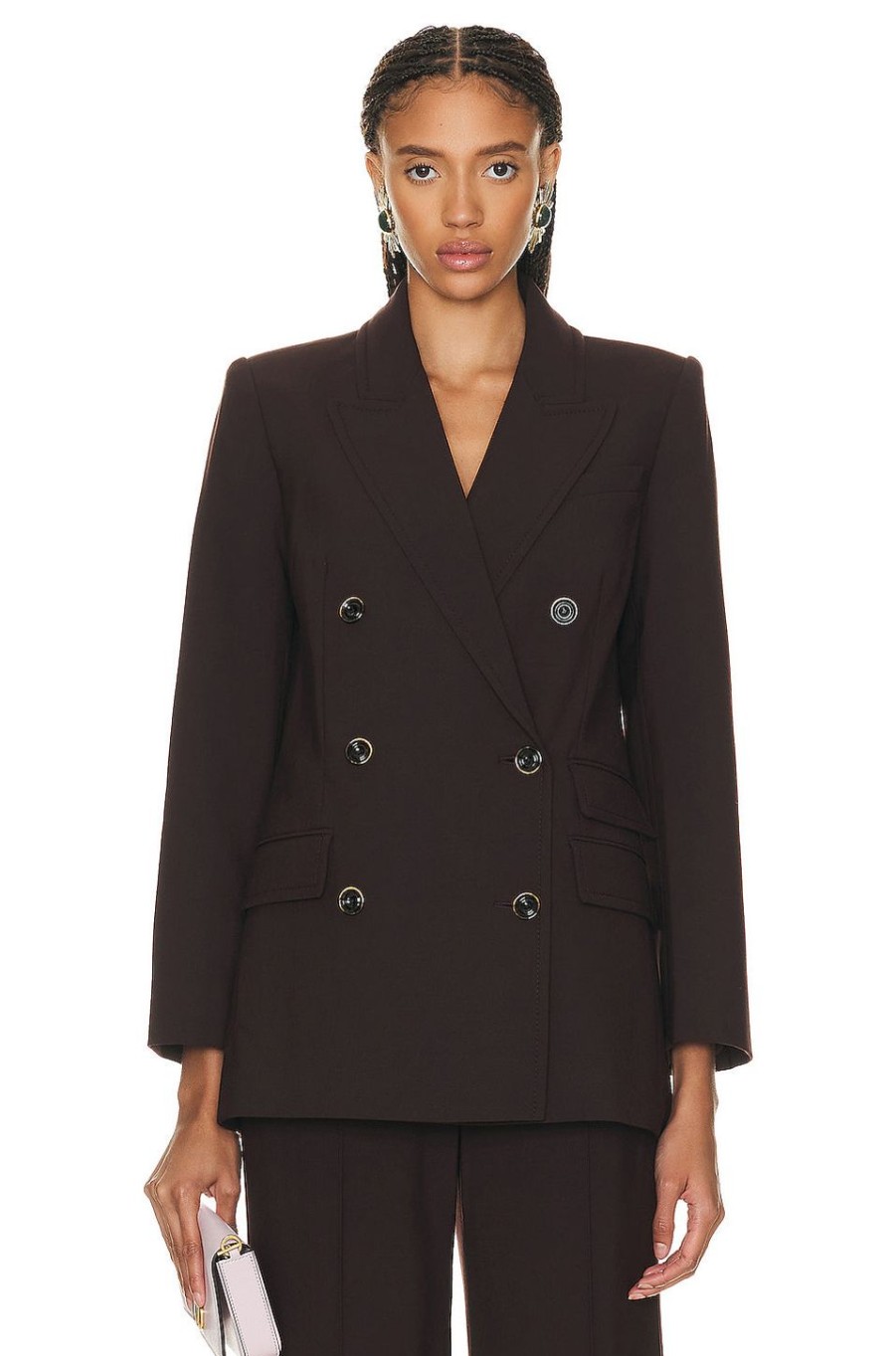 Women Zimmermann Jackets & Coats | Luminosity Pocket Jacket Chocolate