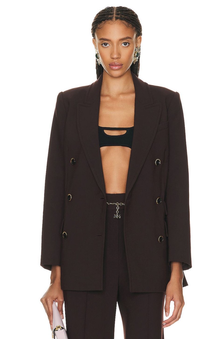 Women Zimmermann Jackets & Coats | Luminosity Pocket Jacket Chocolate