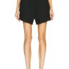 Women Raf Simons Shorts | Elastic Denim Short Black