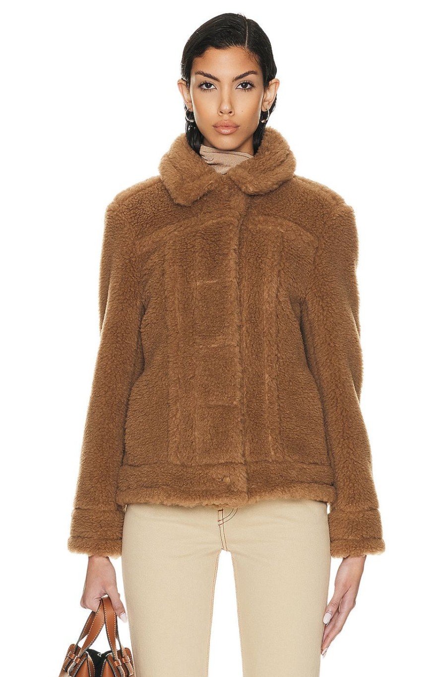 Women Max Mara Jackets & Coats | Ted Dino Jacket Camel