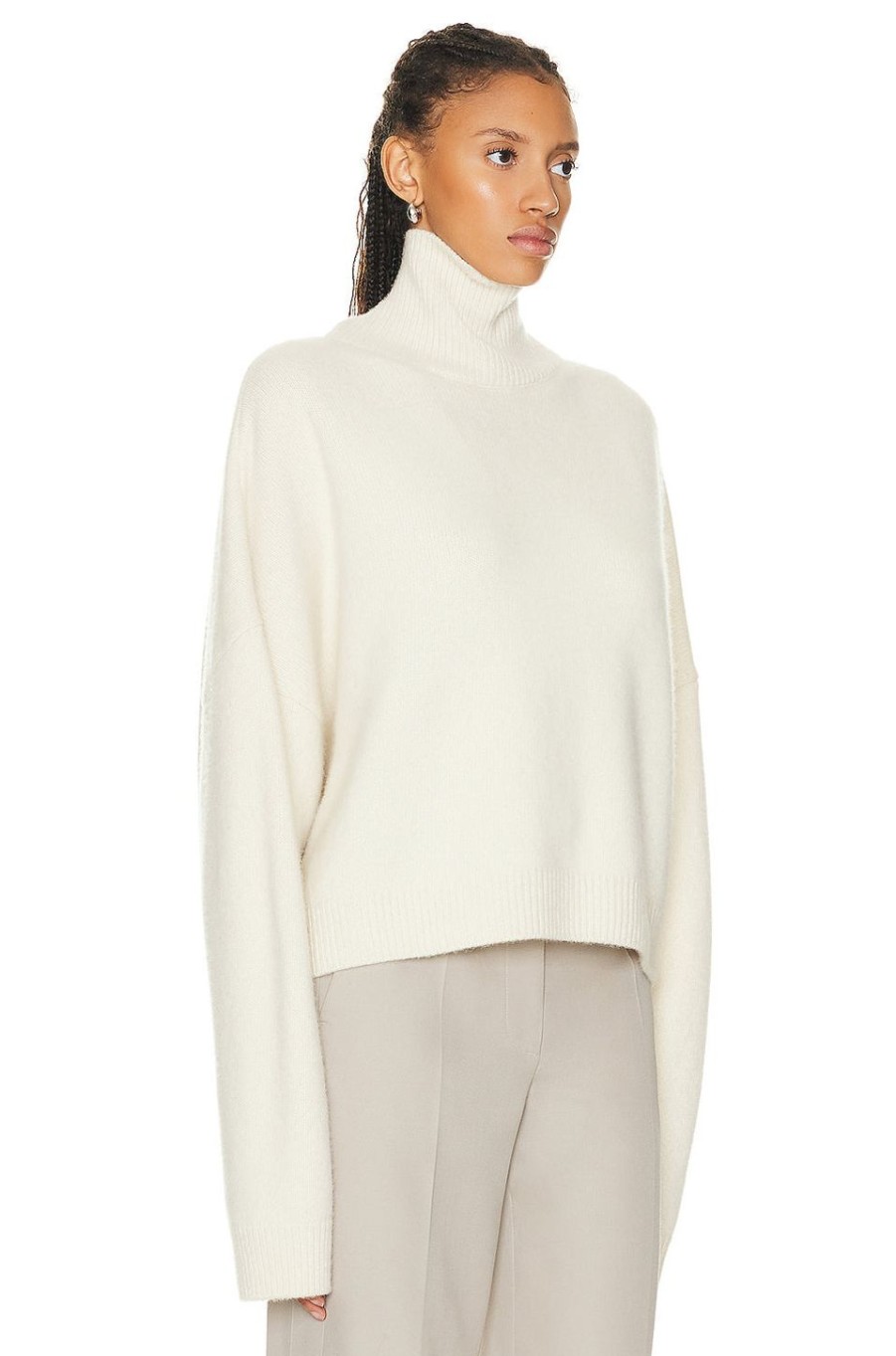 Women The Row Sweaters & Knits | Ezio Top Light Ivory