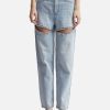 Women Area Pants | Crystal Slit Jean Blue