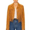 Women Bally Jackets & Coats | Fringe Jacket Deserto