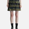 Women Kenzo Skirts | A-Line Checked Mini Skirt Green