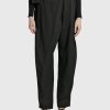 Women JW Anderson Pants | Fold Over Tailored Trousers Black