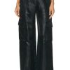 Women SIMKHAI Pants | Beatriz Wide Leg Cargo Pant Black