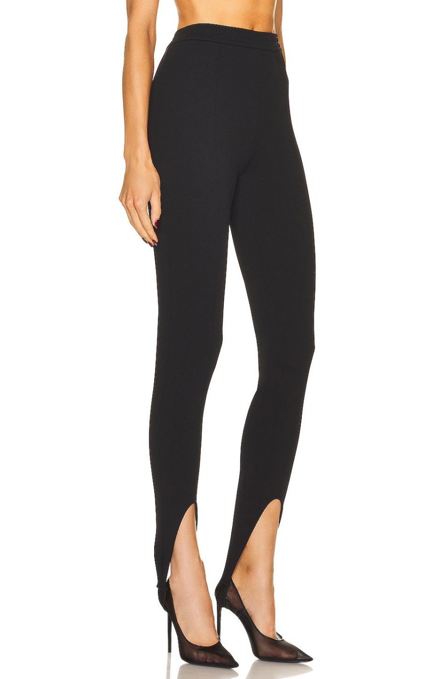 Women Saint Laurent Pants | Leggings Noir