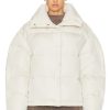 Women Acne Studios Jackets & Coats | Puffer Jacket Milk White