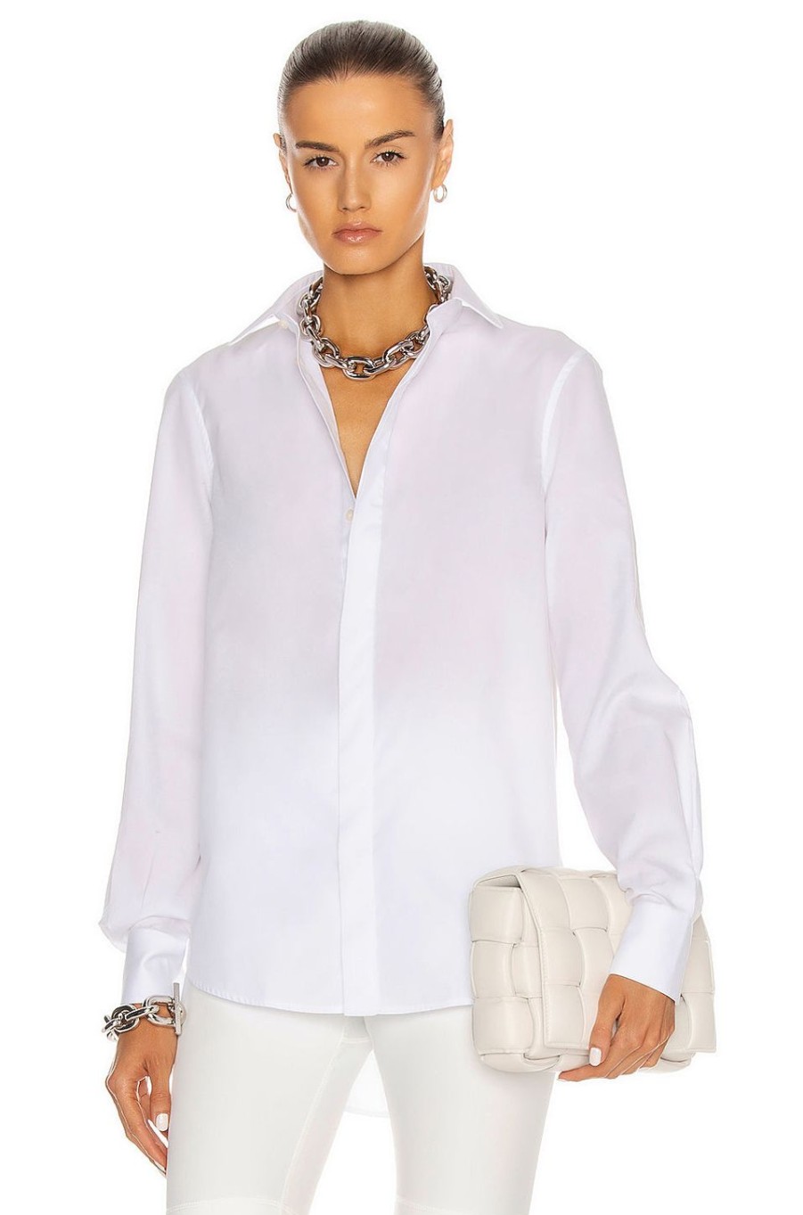 Women WARDROBE.NYC Tops | Classic Shirt White