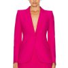 Women Alexander McQueen Jackets & Coats | One Button Jacket Orchid Pink