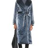 Women RTA Jackets & Coats | Trench Coat Slate Blue