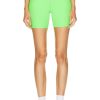 Women YEAR OF OURS Activewear | Ribbed High Biker Short Neon Kiwi