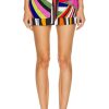 Women Emilio Pucci Skirts | Mini Skirt Blue & Fuchsia