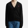 Women Ami Sweaters & Knits | Red Ami De Coeur Cardigan Black