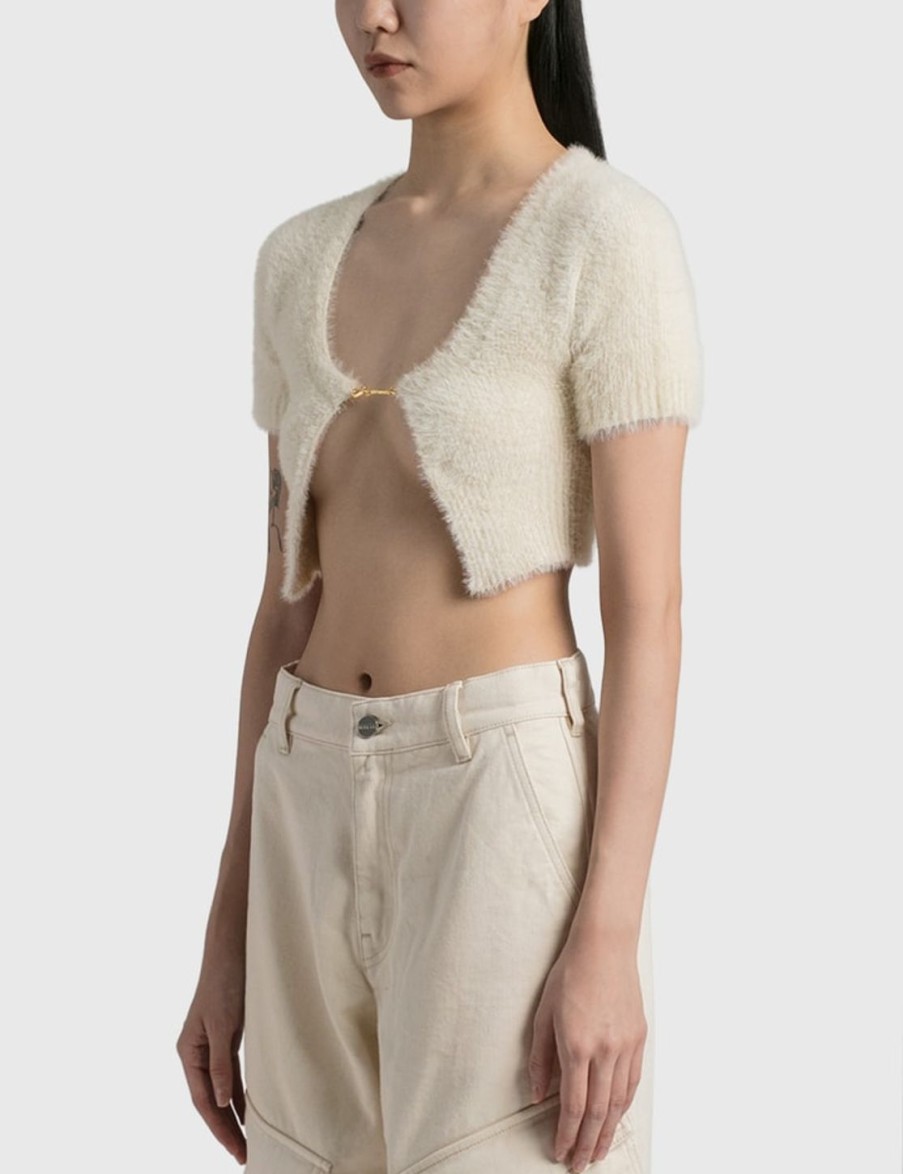 Women Jacquemus Sweaters & Knits | La Maille Neve Cardigan White