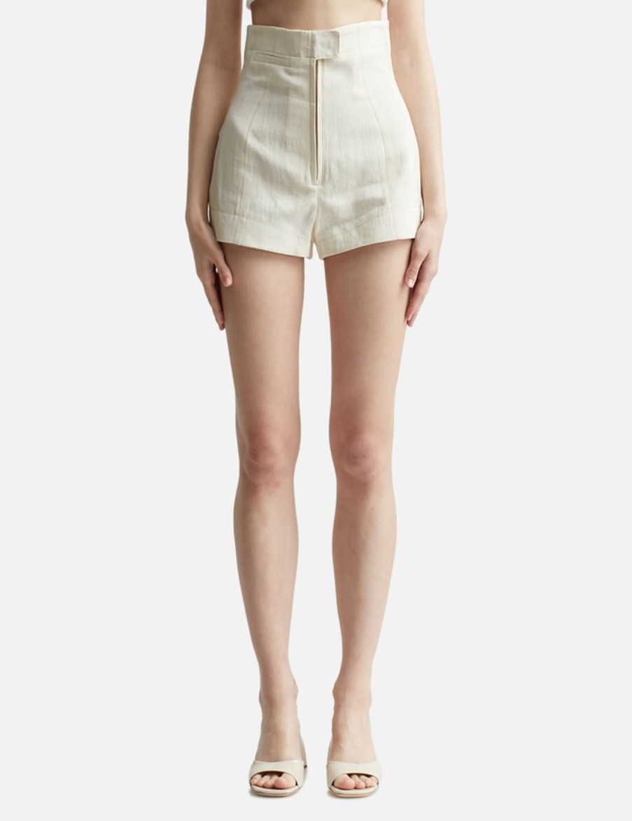 Women Jacquemus Shorts | Le Short Areia White