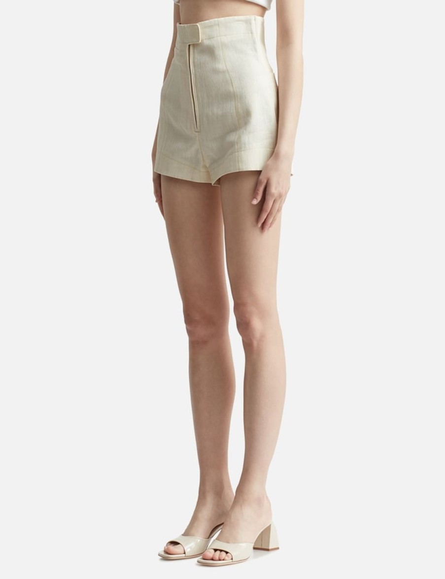 Women Jacquemus Shorts | Le Short Areia White