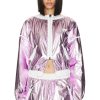 Women TOM FORD Jackets & Coats | Laminated Cropped Track Jacket Rose