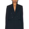 Women Bottega Veneta Jackets & Coats | Tailored Jacket Navy